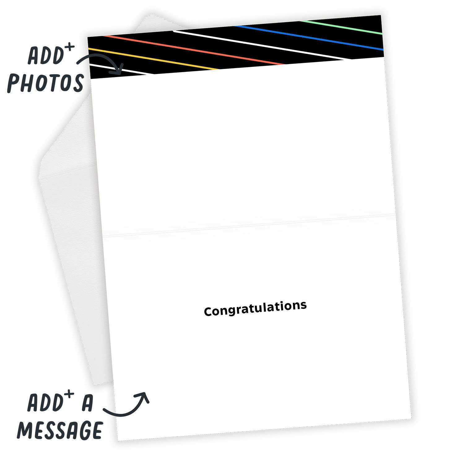 Personalized Confetti Celebration Photo Card  image number 4