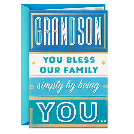A Good Man and Kind Soul Hanukkah Card for Grandson, , large image number 1