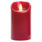 Mirage Red Flameless Pillar Candle With Timer, 5", , large image number 1