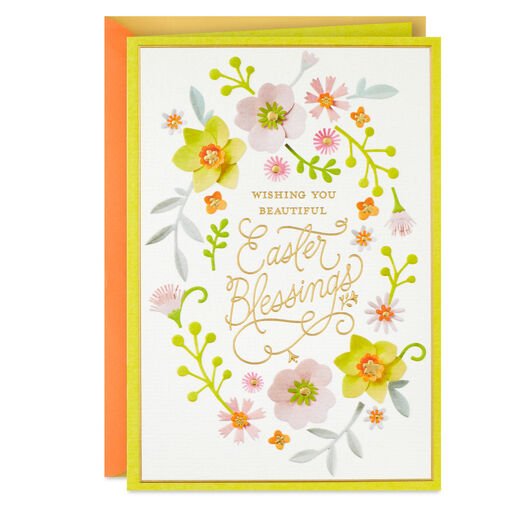 Beautiful Blessings Religious Easter Card, 