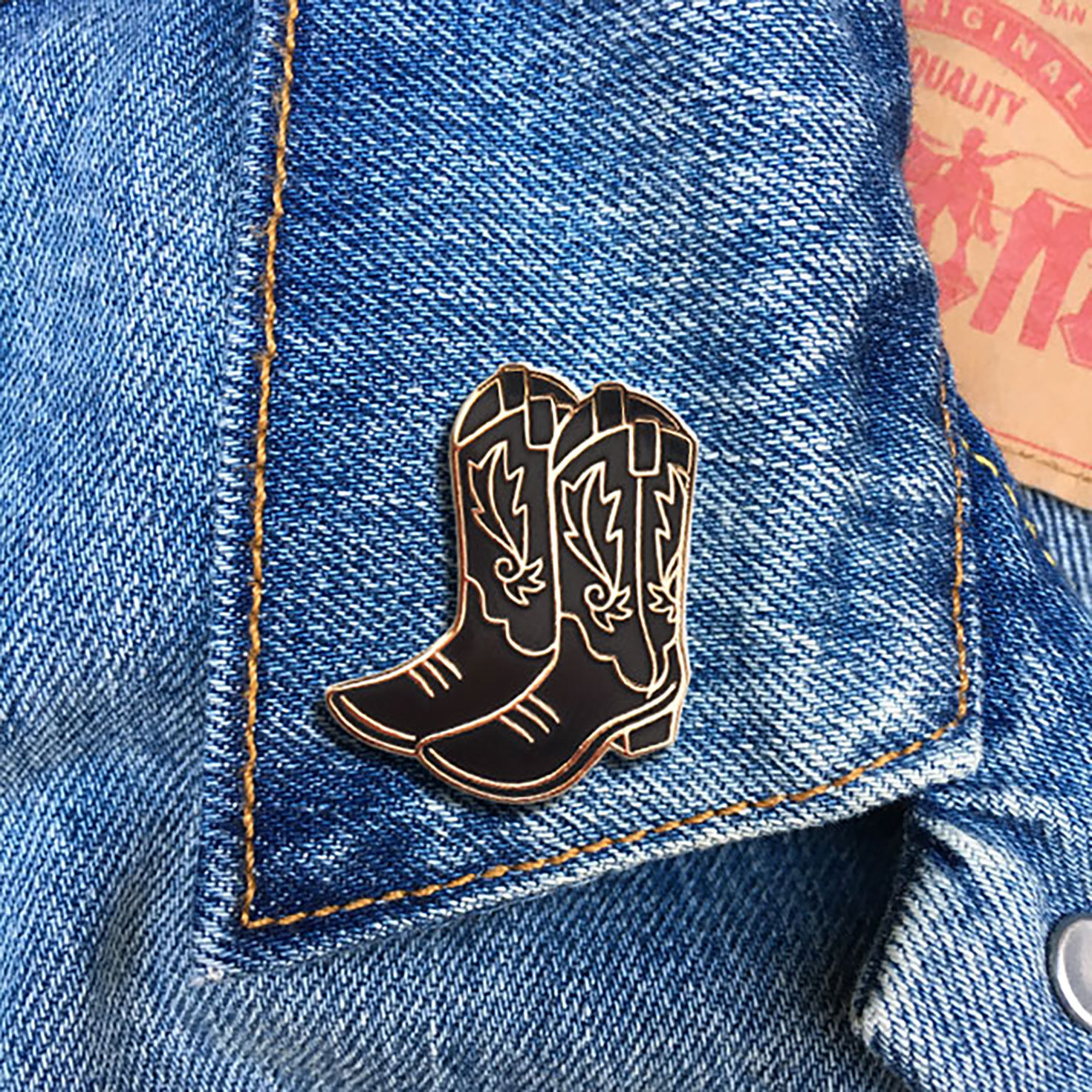 The Found Cowboy Boots Enamel Pin for only USD 10.99 | Hallmark