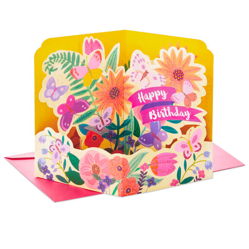 Wishing You Beautiful Moments 3D Pop-Up Birthday Card, 