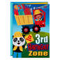 Construction Site 3rd Birthday Card With Stickers and Coloring Activity, , large image number 1