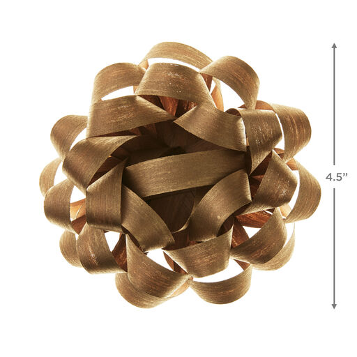 4.5" Matte Gold Gift Bow, 