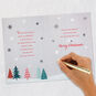 Deer and Cabin in Snowy Forest Parents Christmas Card signing card image number 7