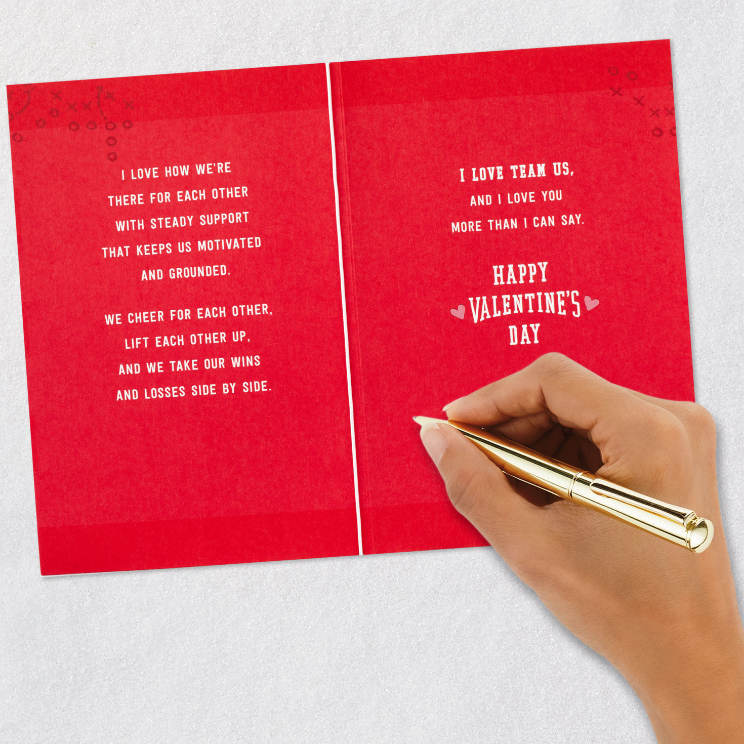 Heart Football Husband Valentine's Day Card signing card image number 7