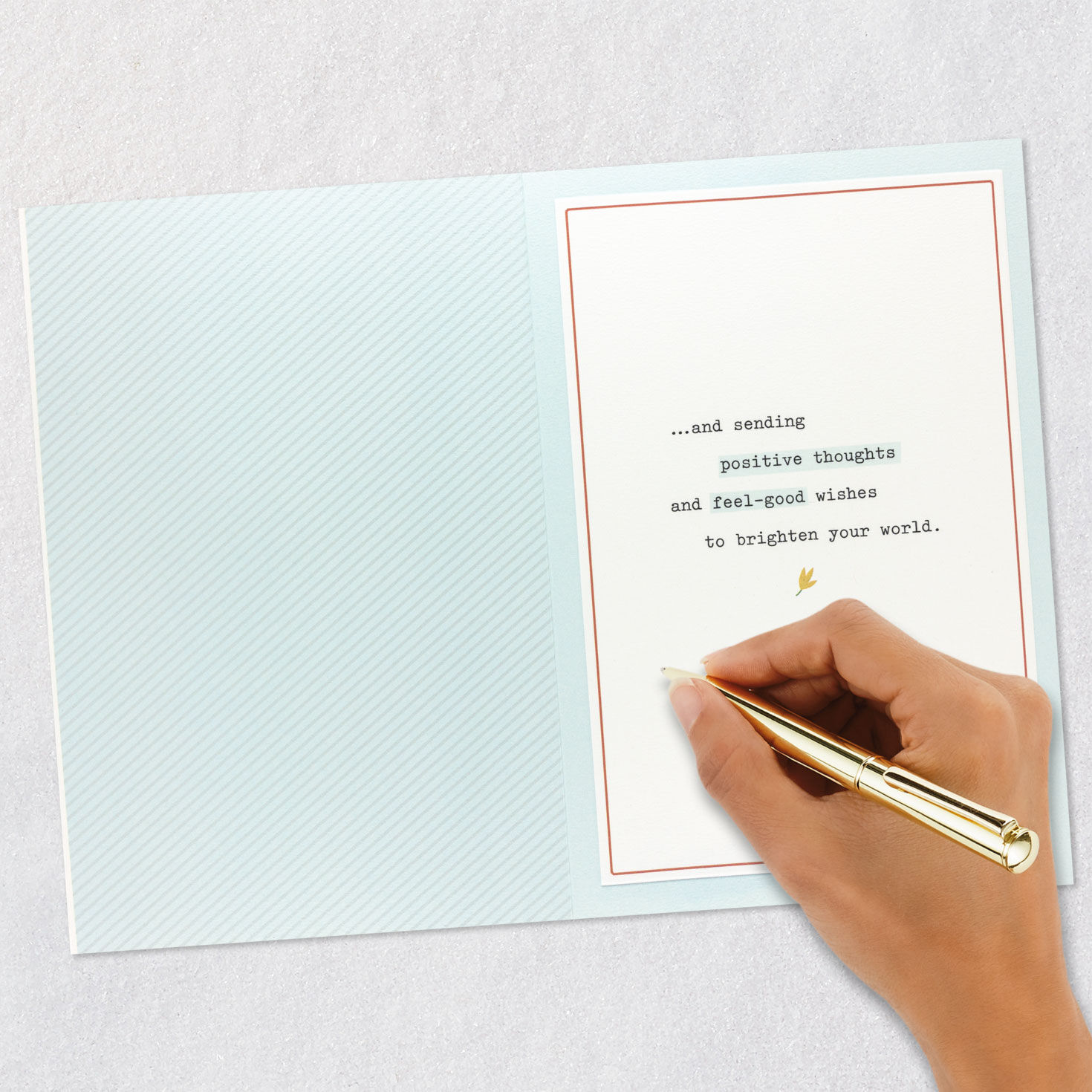 Bike With Flowers in Basket Encouragement Card Signing card image number 6