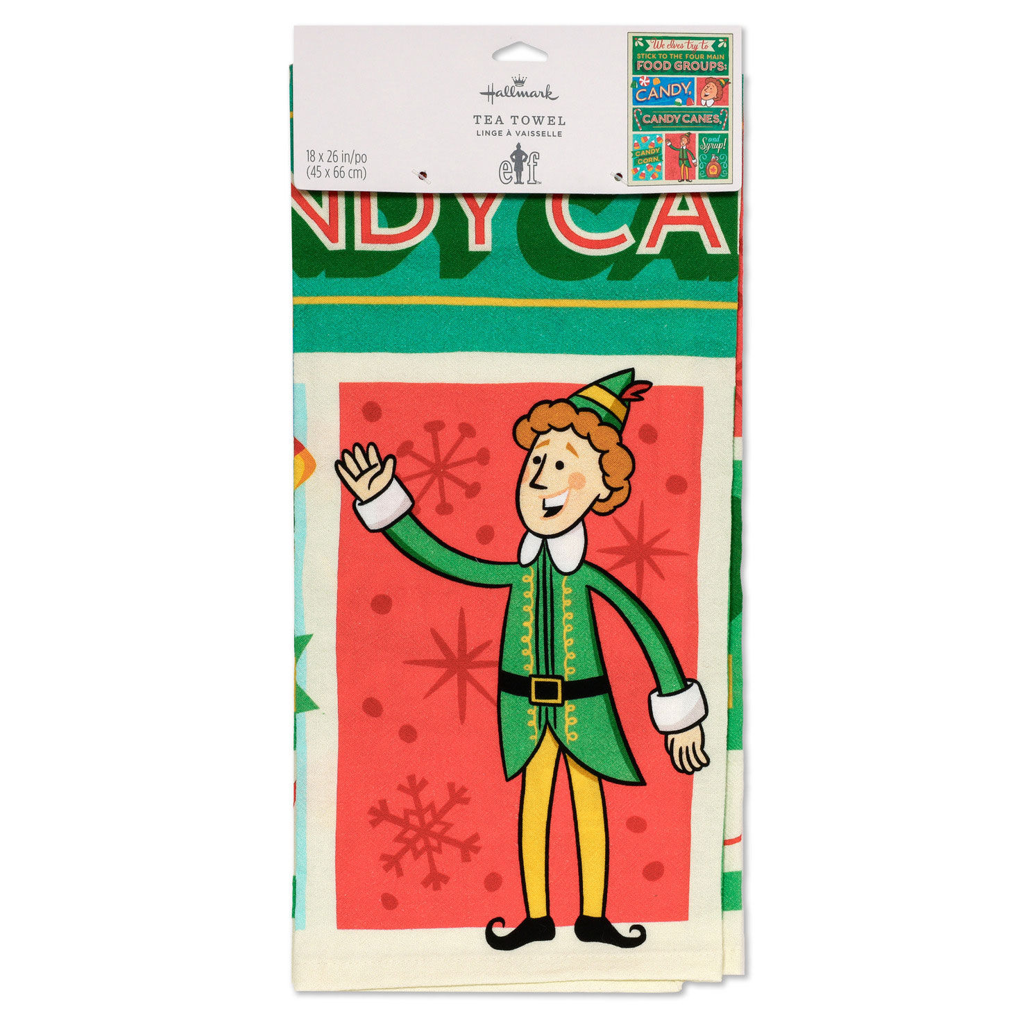 Buddy the Elf Four Food Groups Kitchen Towel package front image number 5