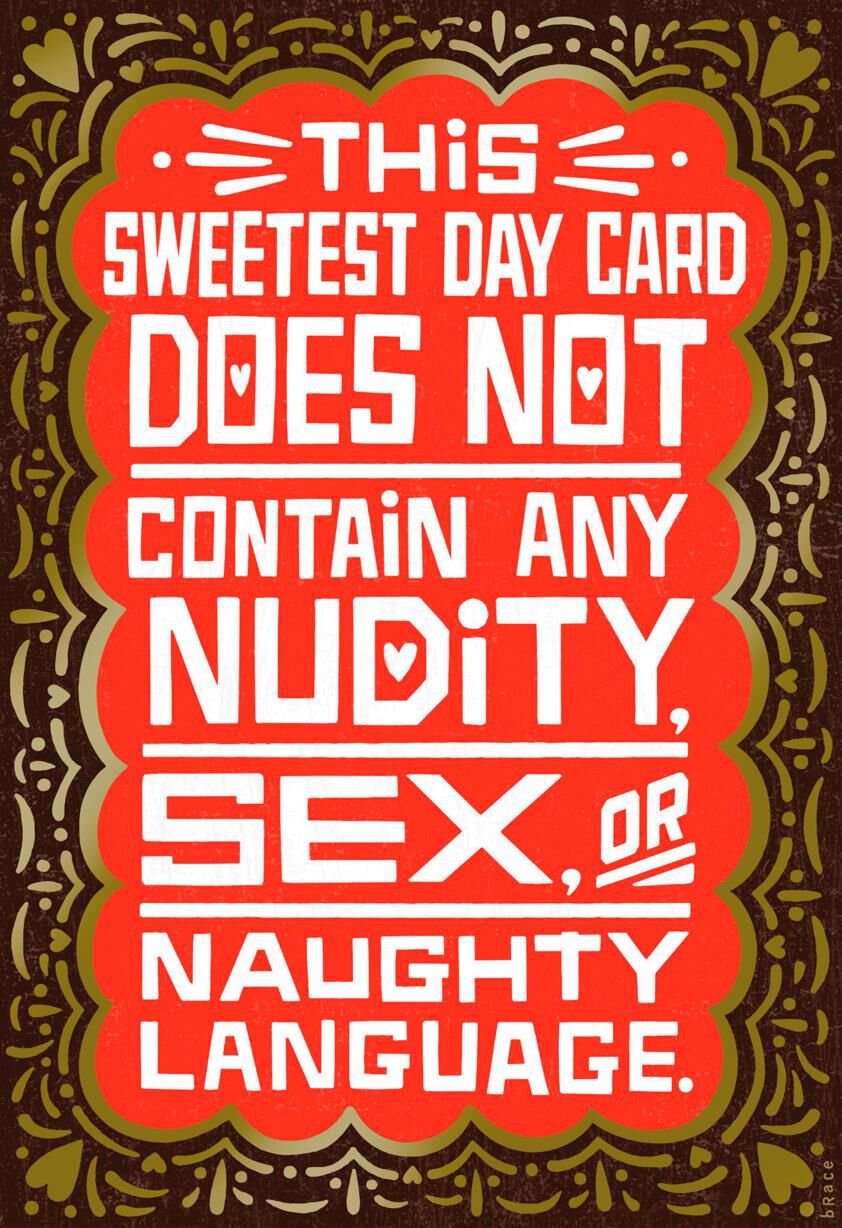 Strictly Naughty Sweetest Day Card