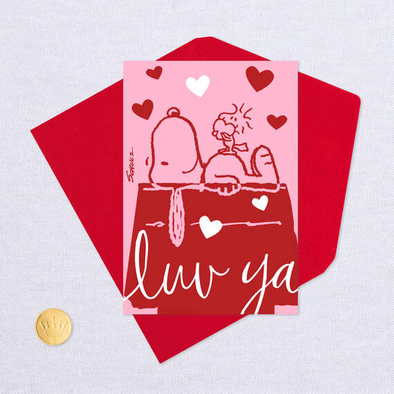 Peanuts® Snoopy and Woodstock Luv Ya Valentine's Day Card, , large image number 5