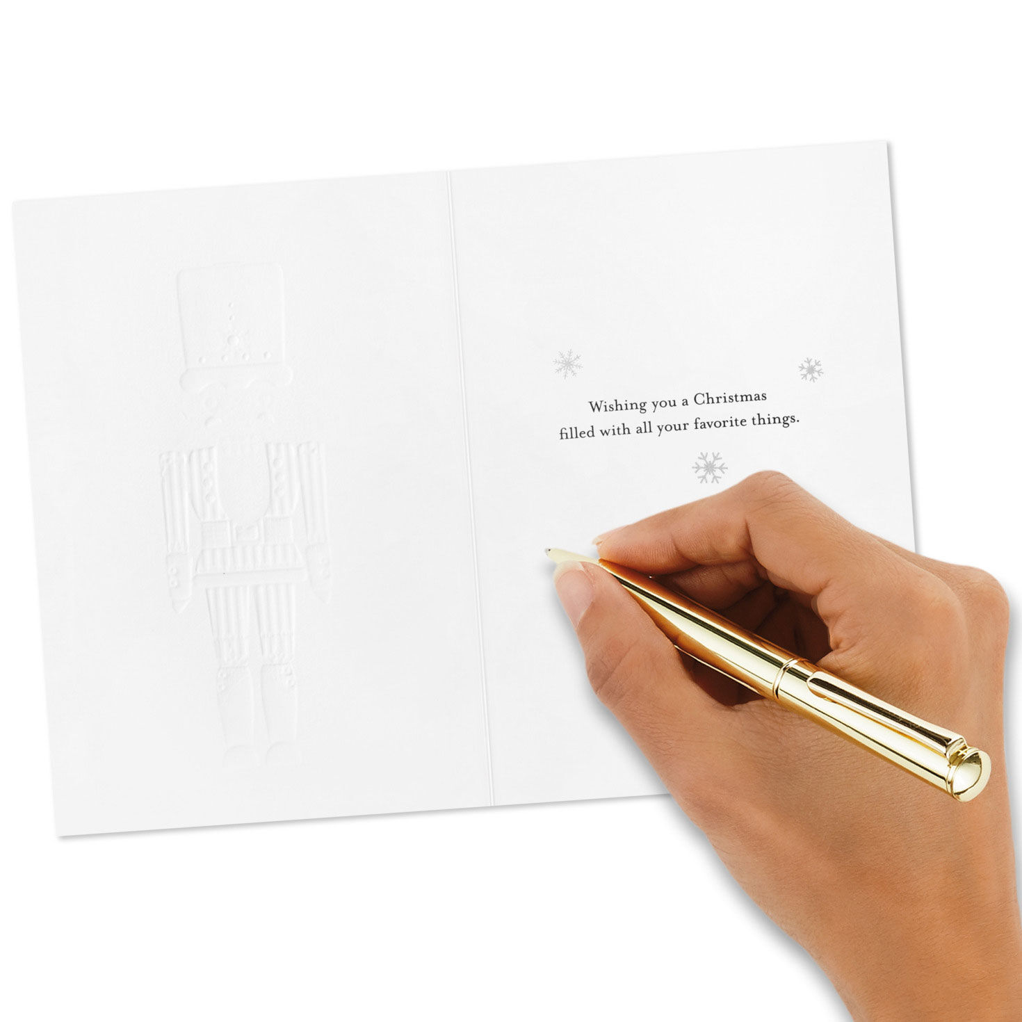 Ivory and Gold Nutcracker Boxed Christmas Cards, Pack of 10 for only USD 17.49 | Hallmark