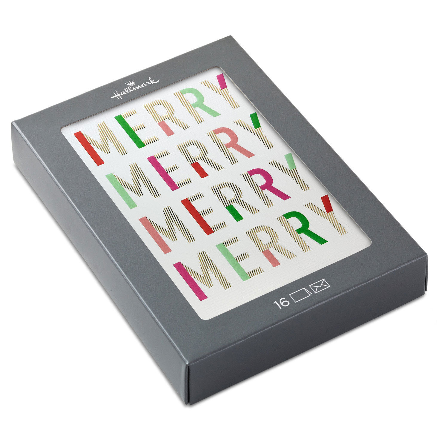Colorful Foil Lettering Boxed Christmas Cards package front image number 7