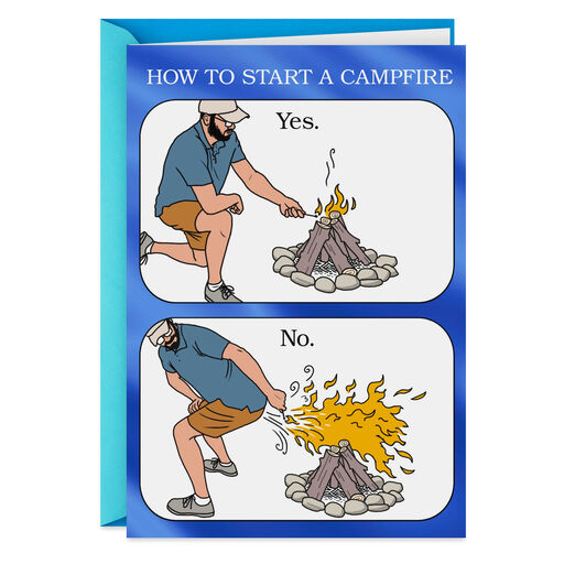 Get Fired Up Funny Father's Day Card, 