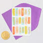 3.25" Mini Gold Letters on Color Blocks Blank Thank-You Card, , large image number 5