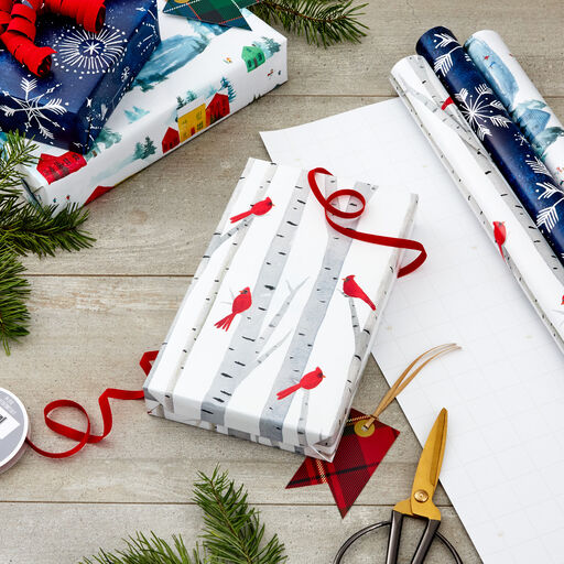 Winter Wonder 3-Pack Christmas Wrapping Paper Assortment, 120 sq. ft., 
