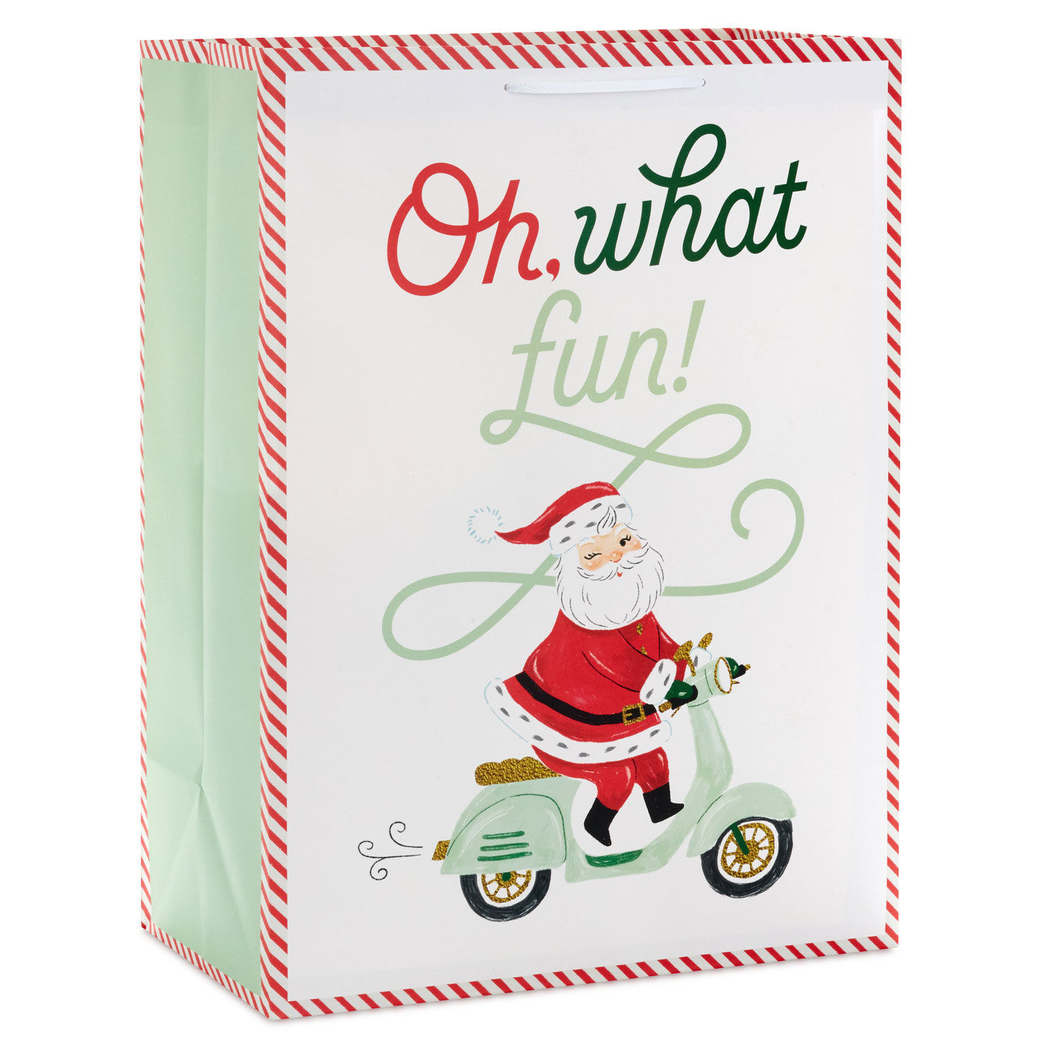 20" Oh What Fun Santa Jumbo Christmas Gift Bag