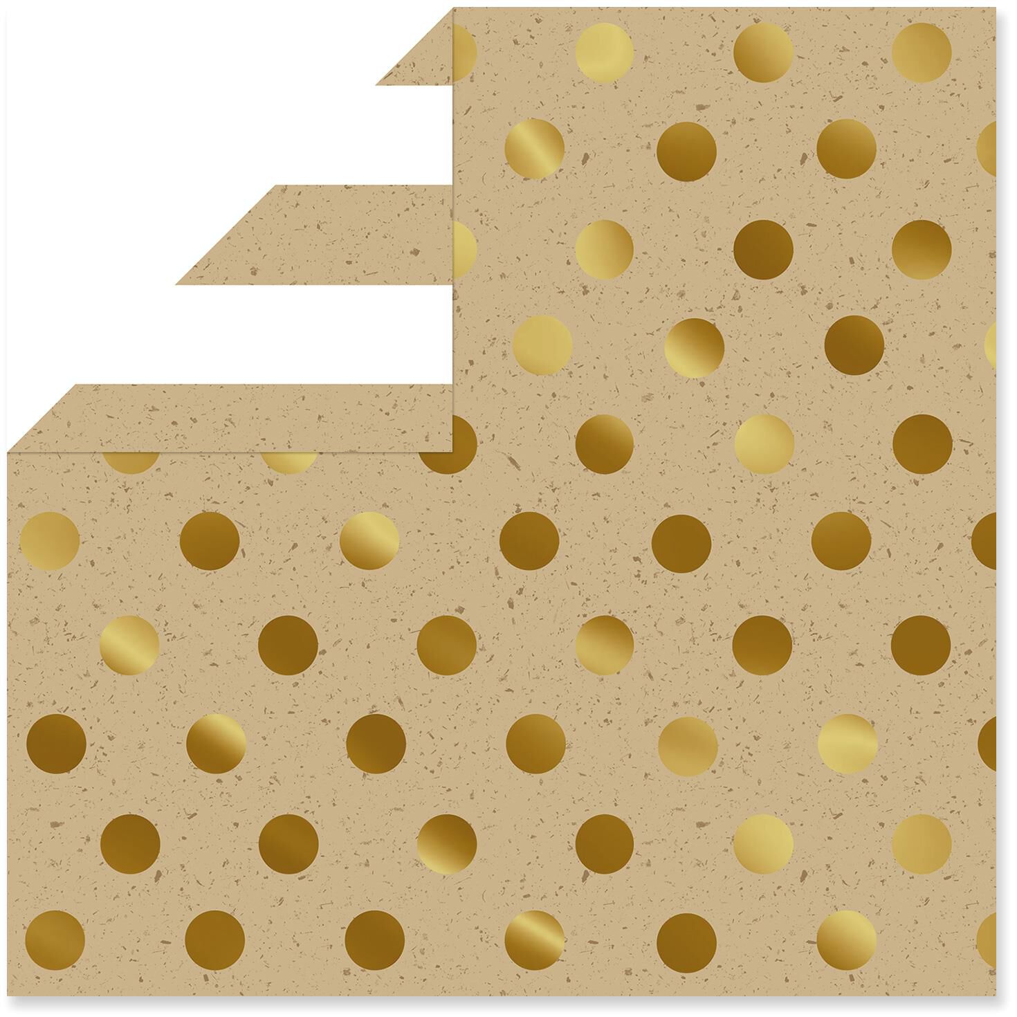 kraft white stripes gold dots reversible christmas wrapping paper gold christmas wrapping paper