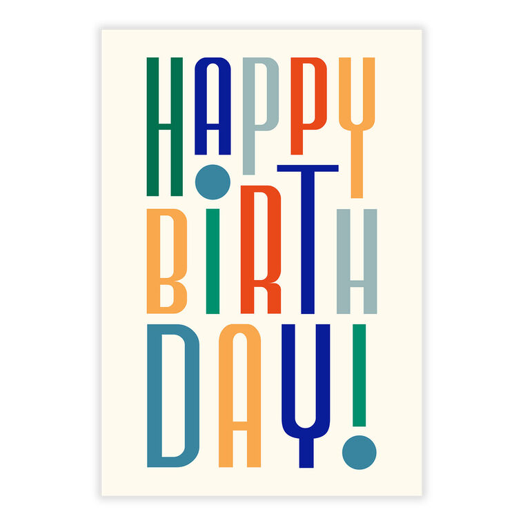 Custom Birthday Lettering Modern Artsy Lettering Birthday eCard - eCards | Hallmark