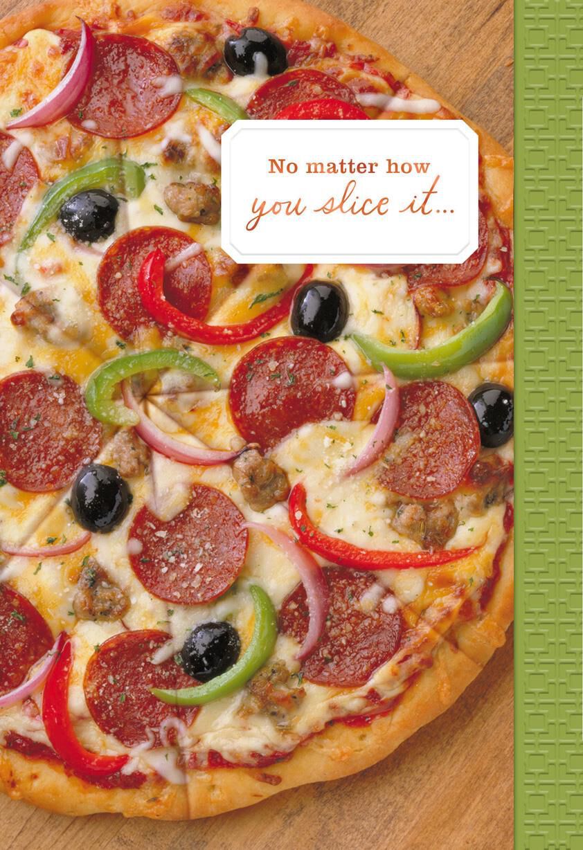 Pizza Father's Day Card for Uncle