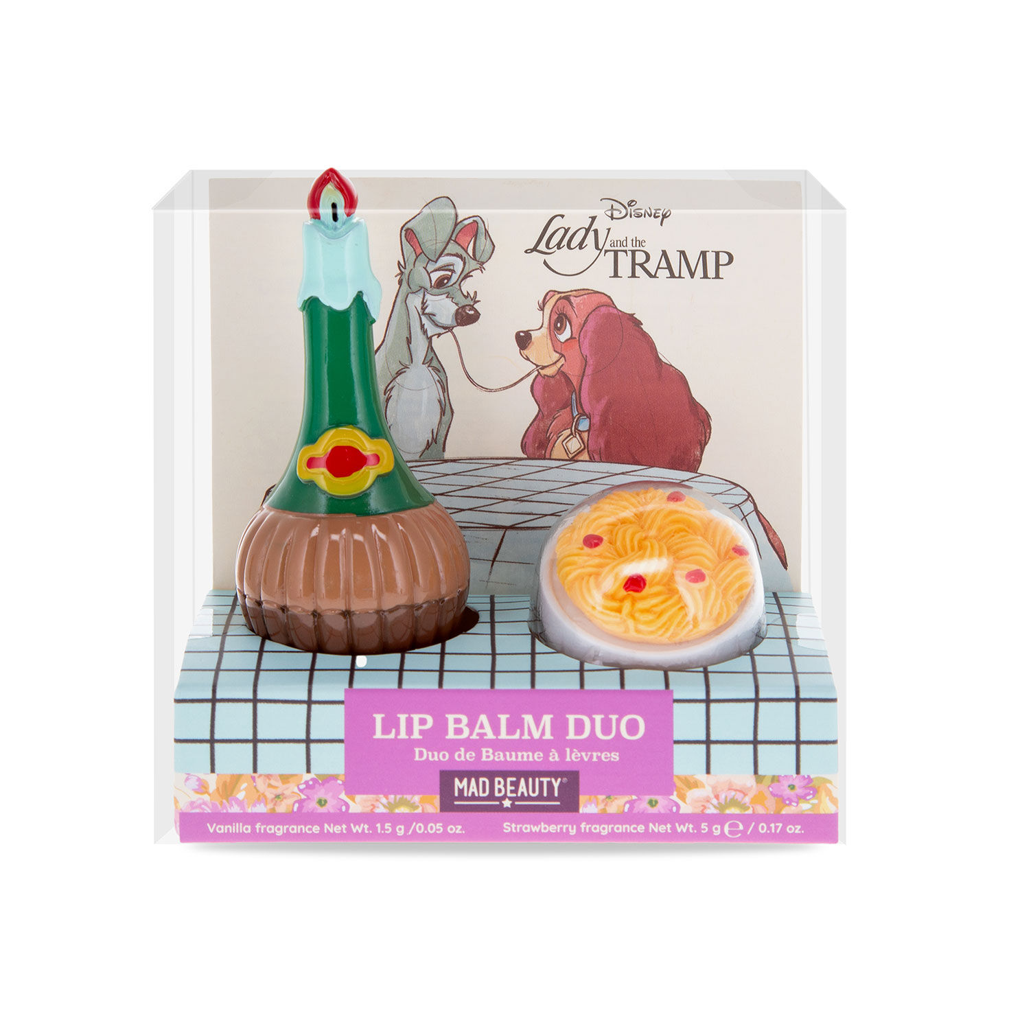 Lady and the Tramp Spaghetti and Candle Lip Balms  image number 2