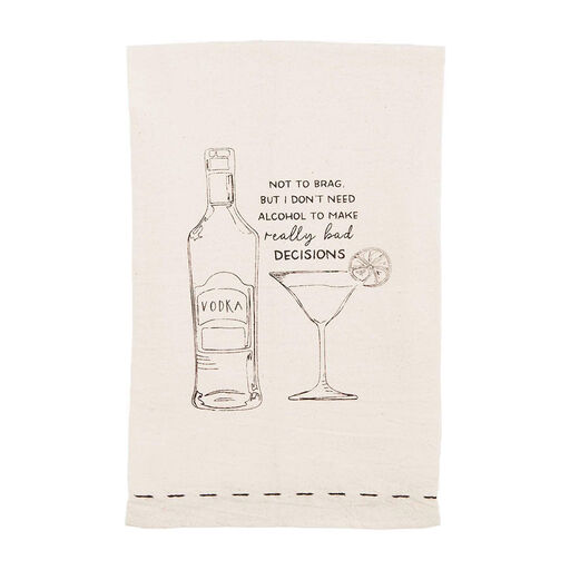 Mud Pie Vodka Drink Tea Towel, 
