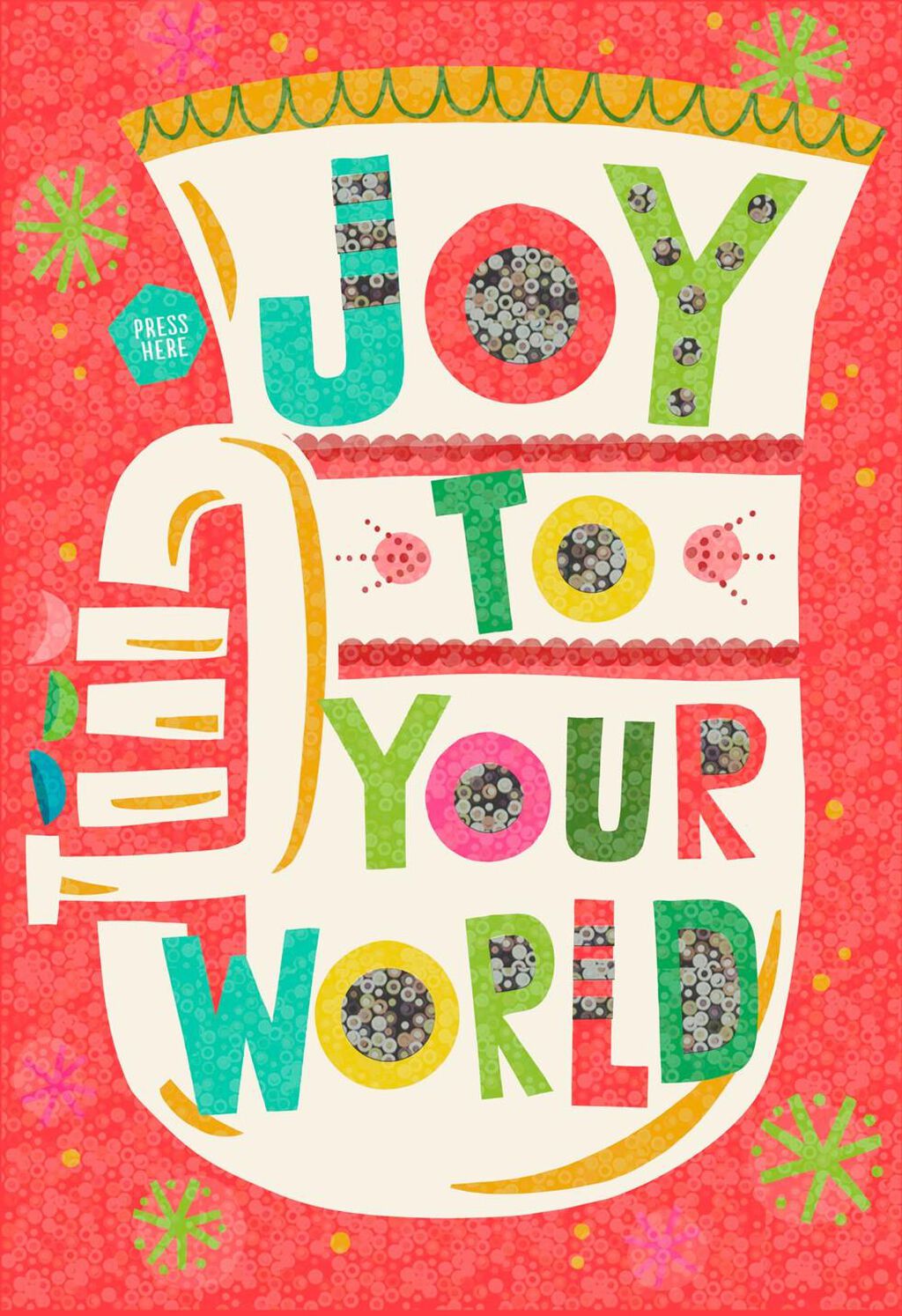 Joy To Your World Musical Christmas Card Greeting Cards Hallmark