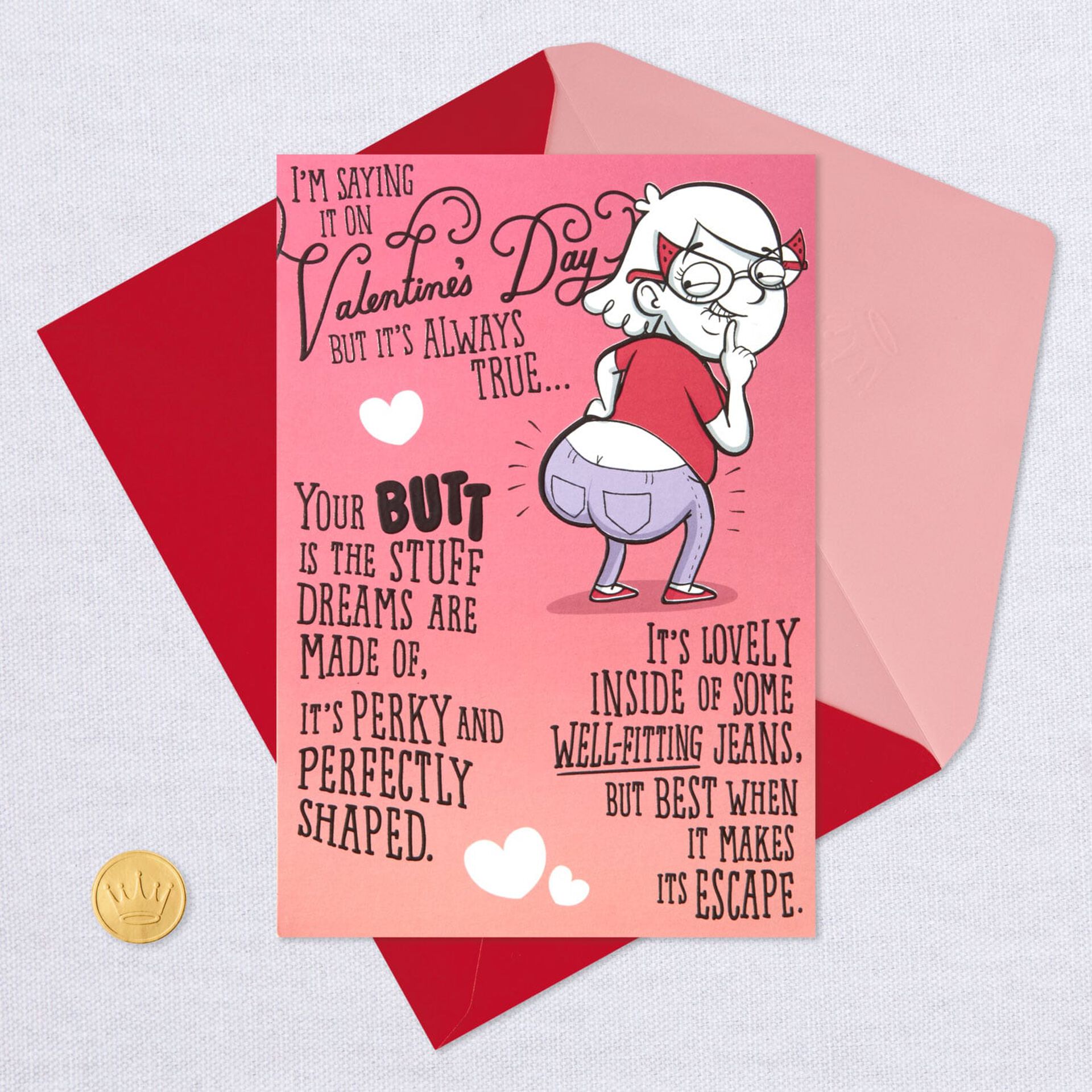 Love You And Your Butt Funny Pop Up Valentine S Day Card Greeting Cards Hallmark