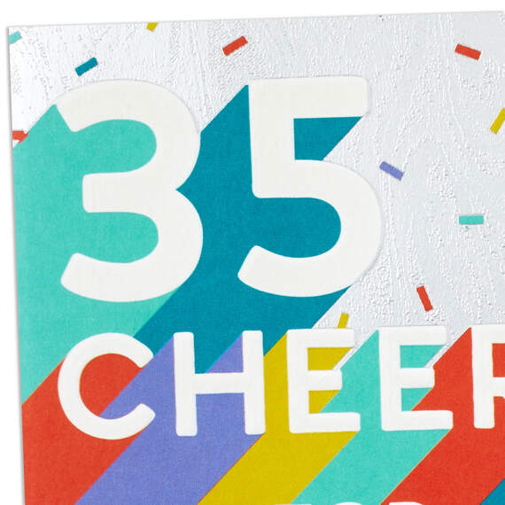 35 Cheers for 35 Years 35th Birthday Card, , large image number 4