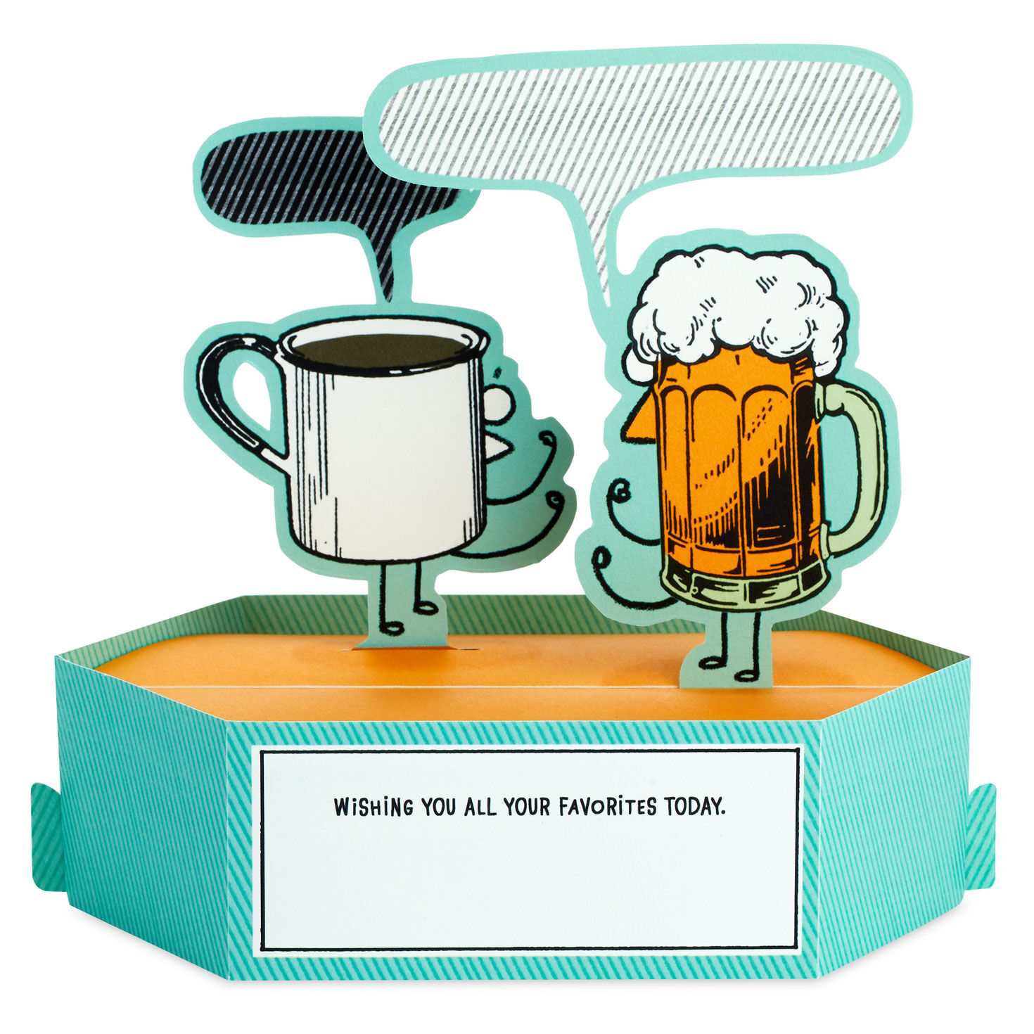 Beer vs. Coffee Funny 3D Pop-Up Birthday Card for only USD 7.99 | Hallmark
