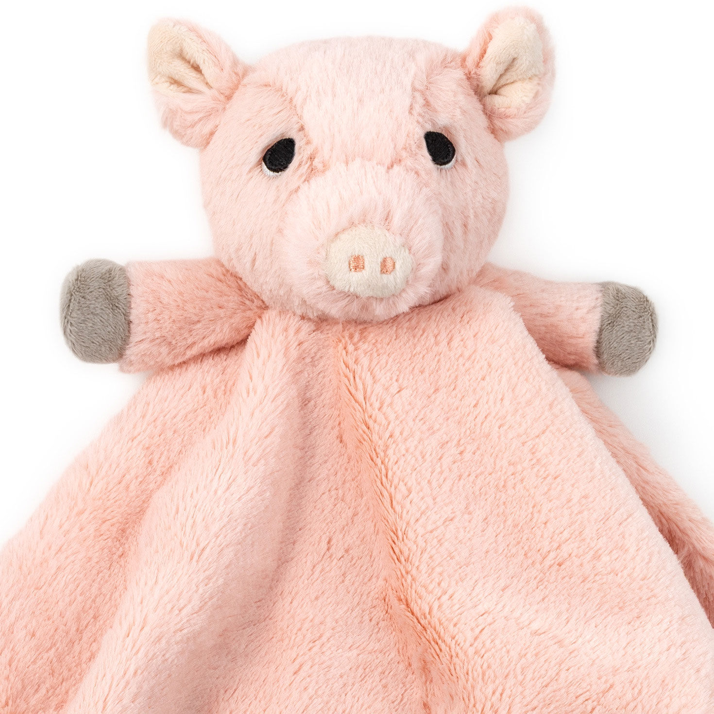 Pink Piglet Lovey Blanket upclose view image number 5