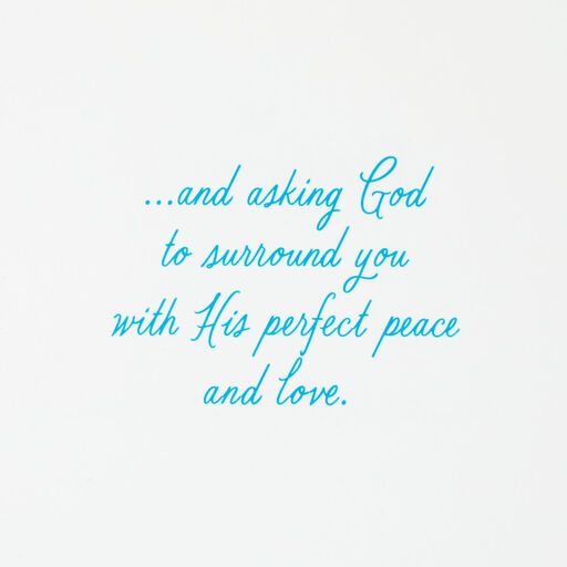 God's Peace and Love For You Religious Sympathy Card, 
