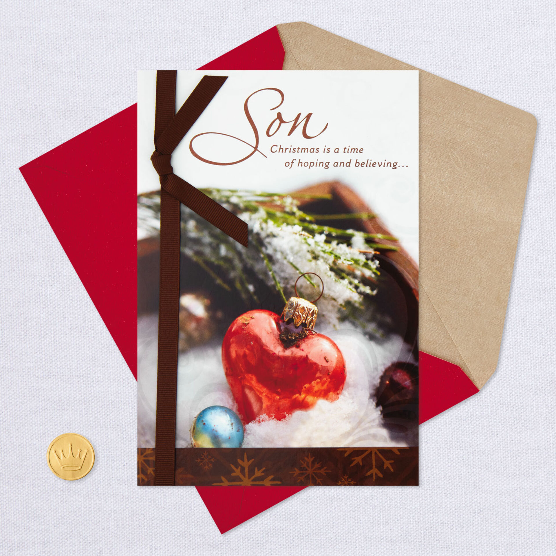 I Believe in You Christmas Card for Son - Greeting Cards - Hallmark