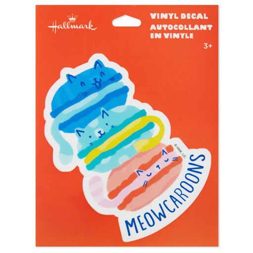 Meowcaroons Kitty Cookies Vinyl Decal, 