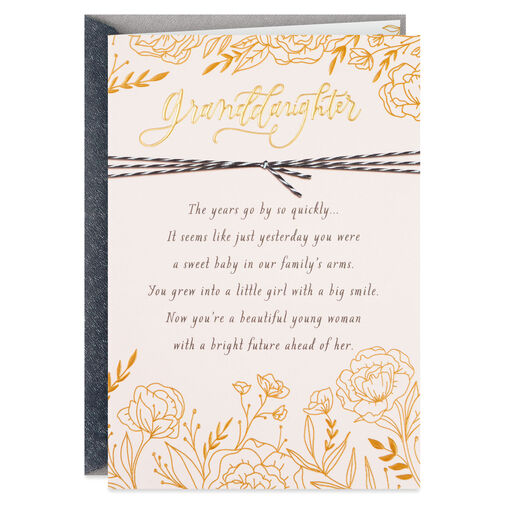 You Are Loved Religious Graduation Card for Granddaughter, 