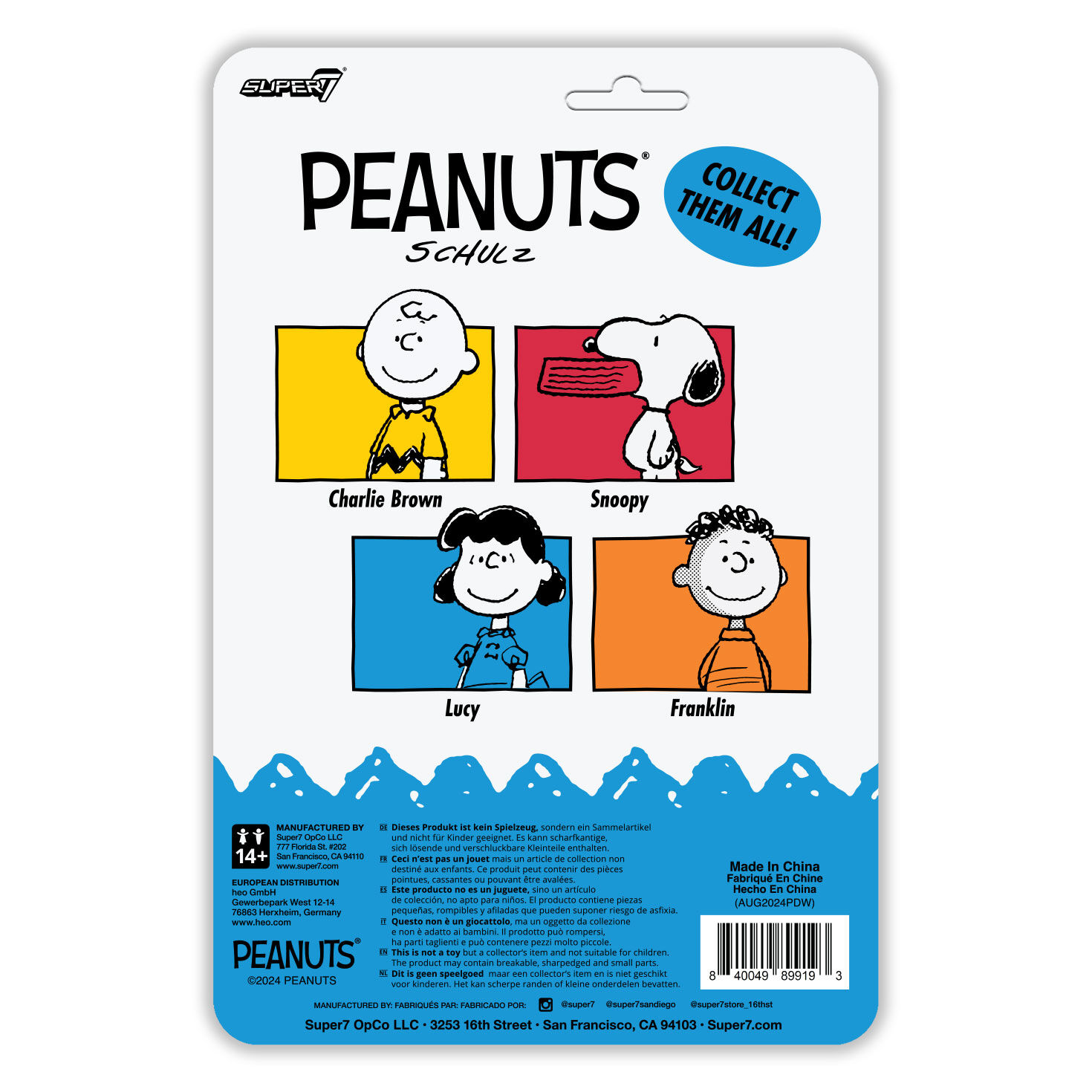 Super7 Peanuts Lucy Wave 7 ReAction Figure