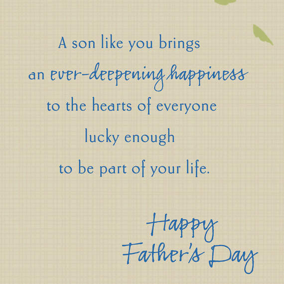 You Bring Pride and Happiness Father's Day Card for Son, , large image number 2