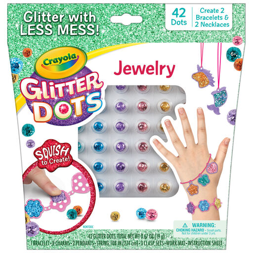 Crayola Glitter Dots Jewelry Craft Kit, 