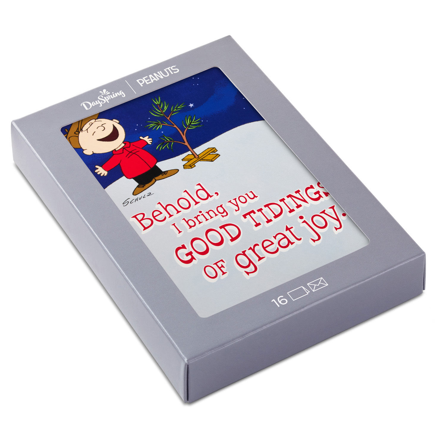 Peanuts® Good Tidings Religious Boxed Christmas Cards, Pack of 16