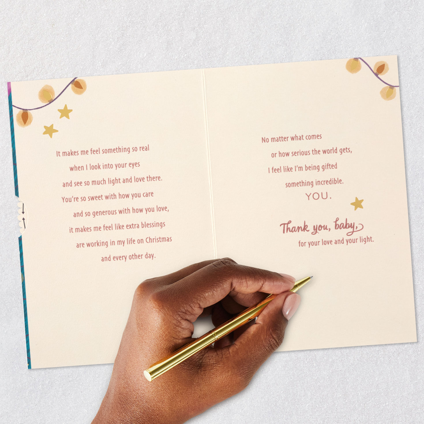 Your Love Lights My World Romantic Christmas Card for only USD 8.59 | Hallmark