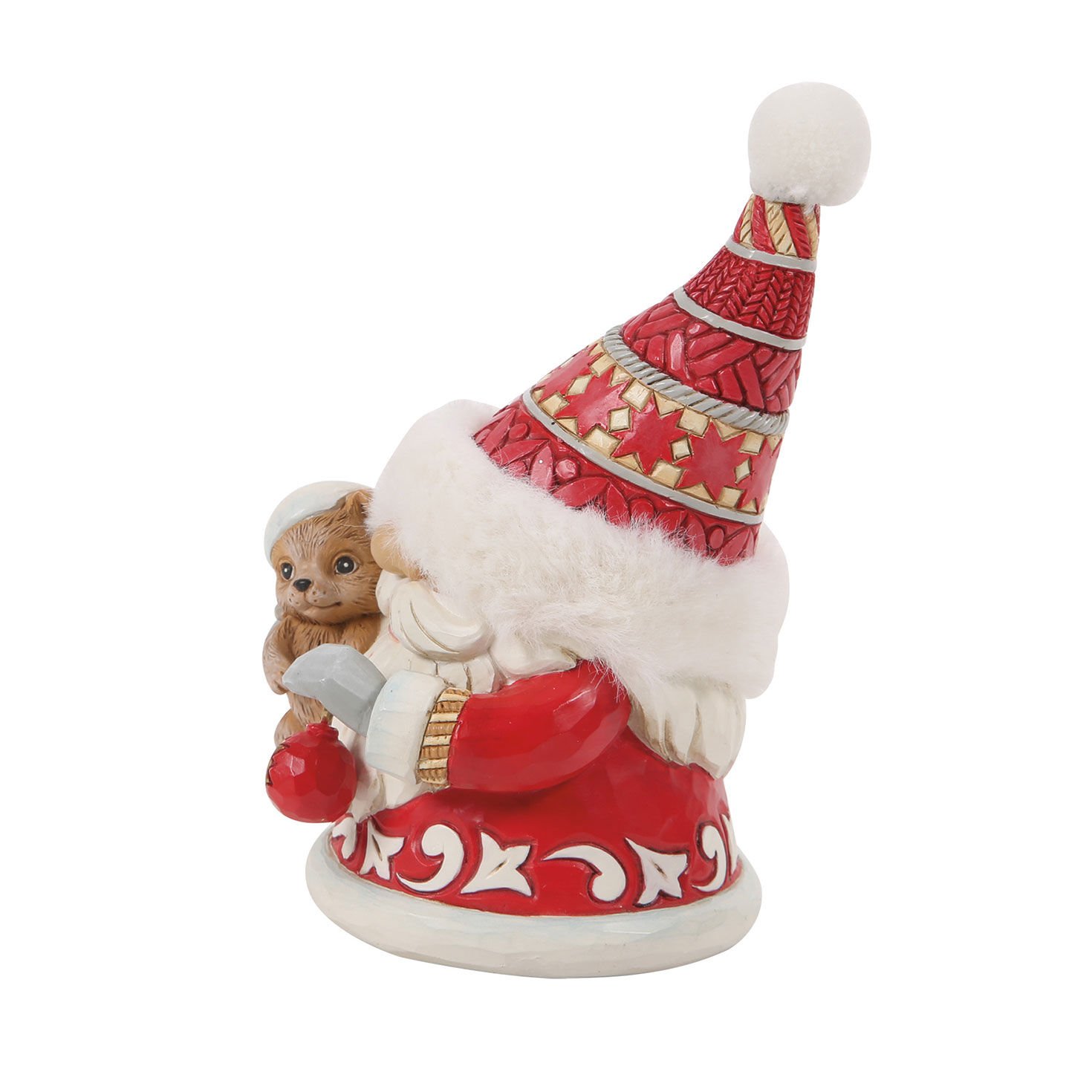 Red Gnome With Dog Jim Shore Statue side image number 4