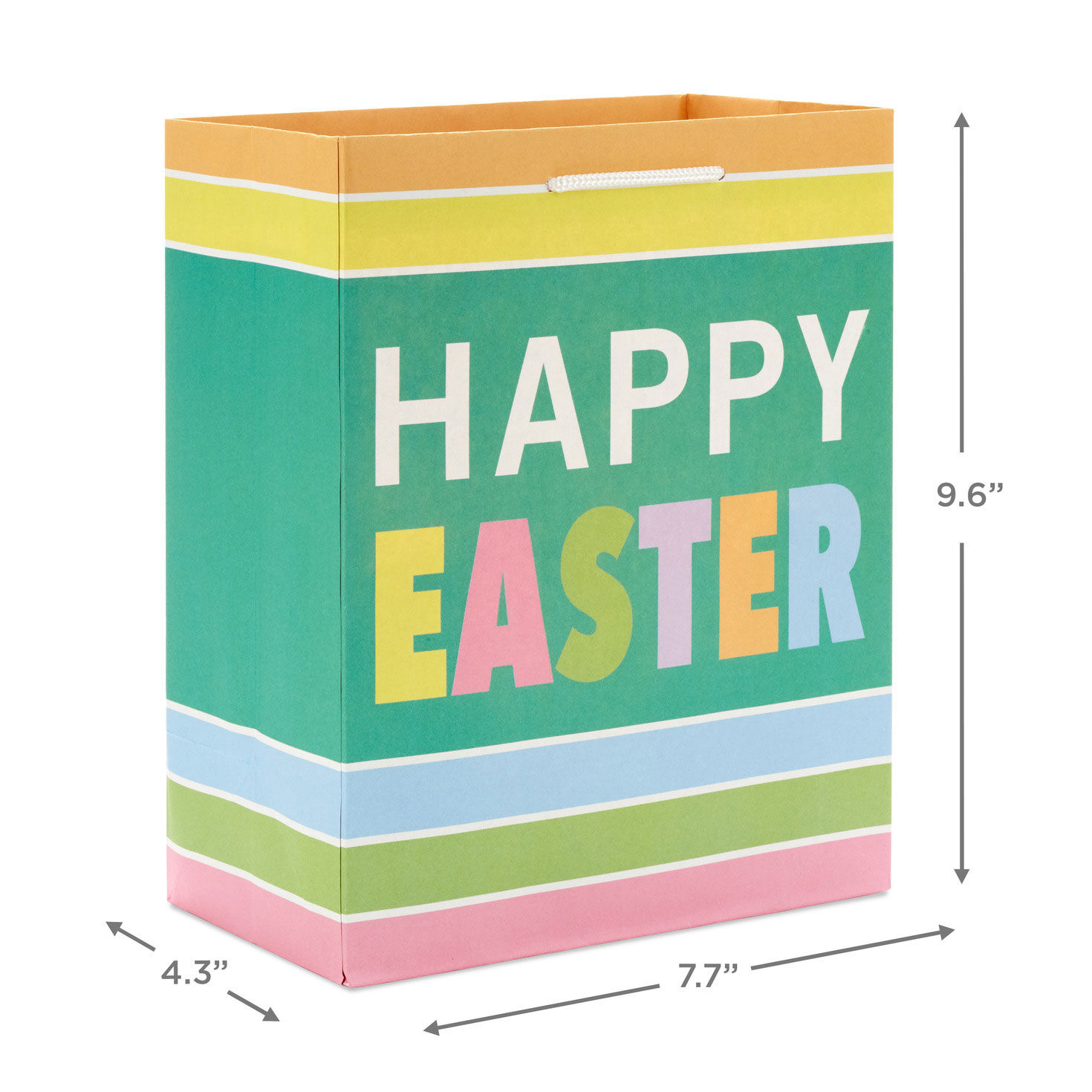 Assorted Cute Designs 4-Pack Medium Easter Gift Bags measurement image number 3