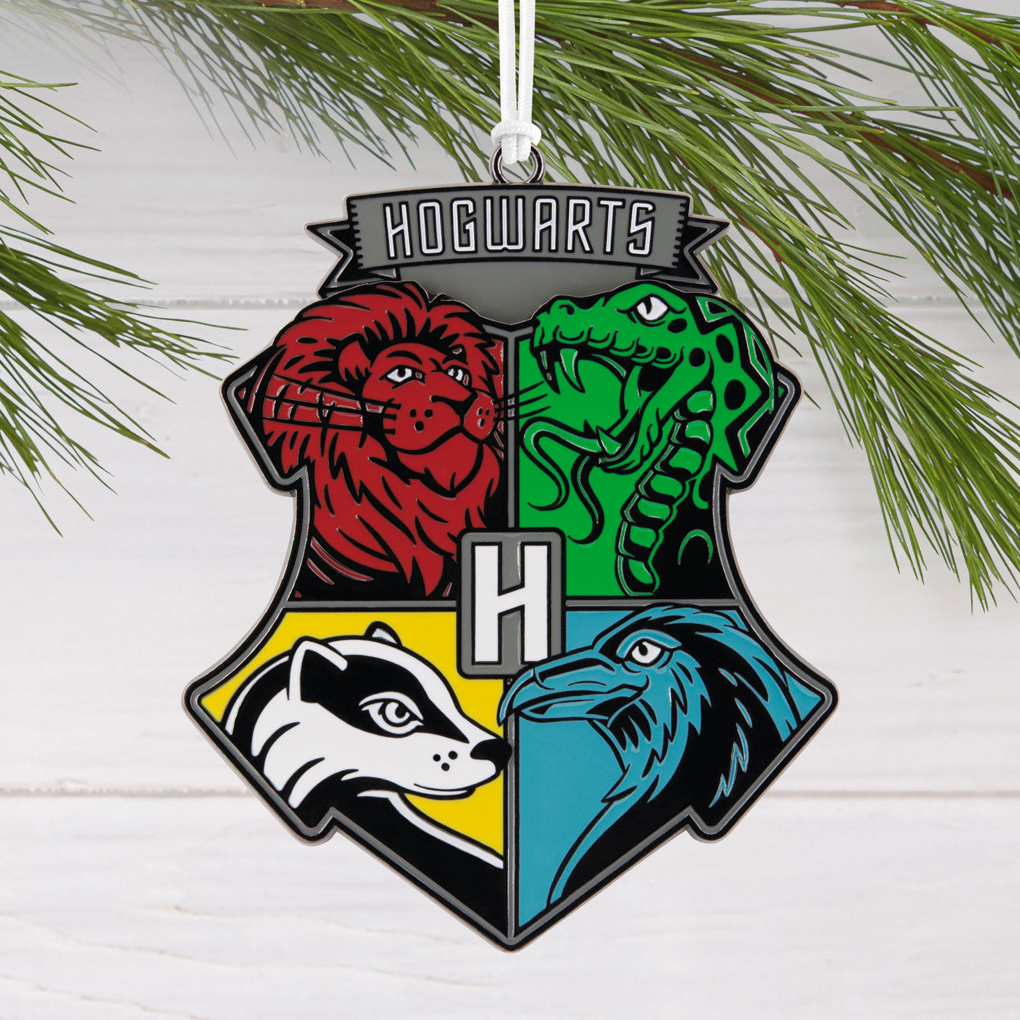 Harry Potter™ Hogwarts™ Crest Moving Metal Hallmark Ornament for only USD 8.49 | Hallmark