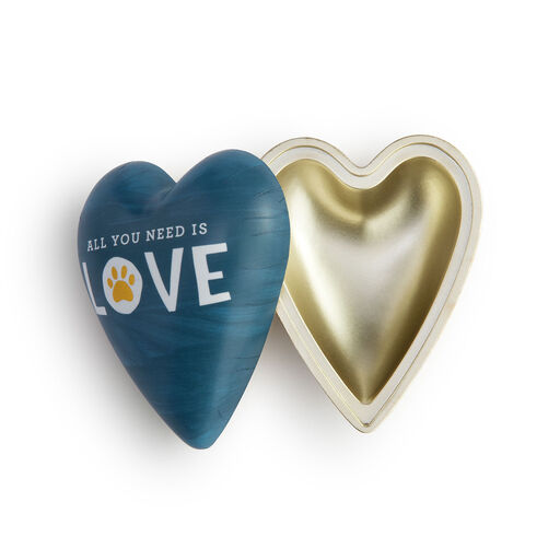Demdaco All You Need Is Love Art Heart Keeper for Pet, 