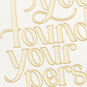 Lettering on White Wedding Card  image number 4