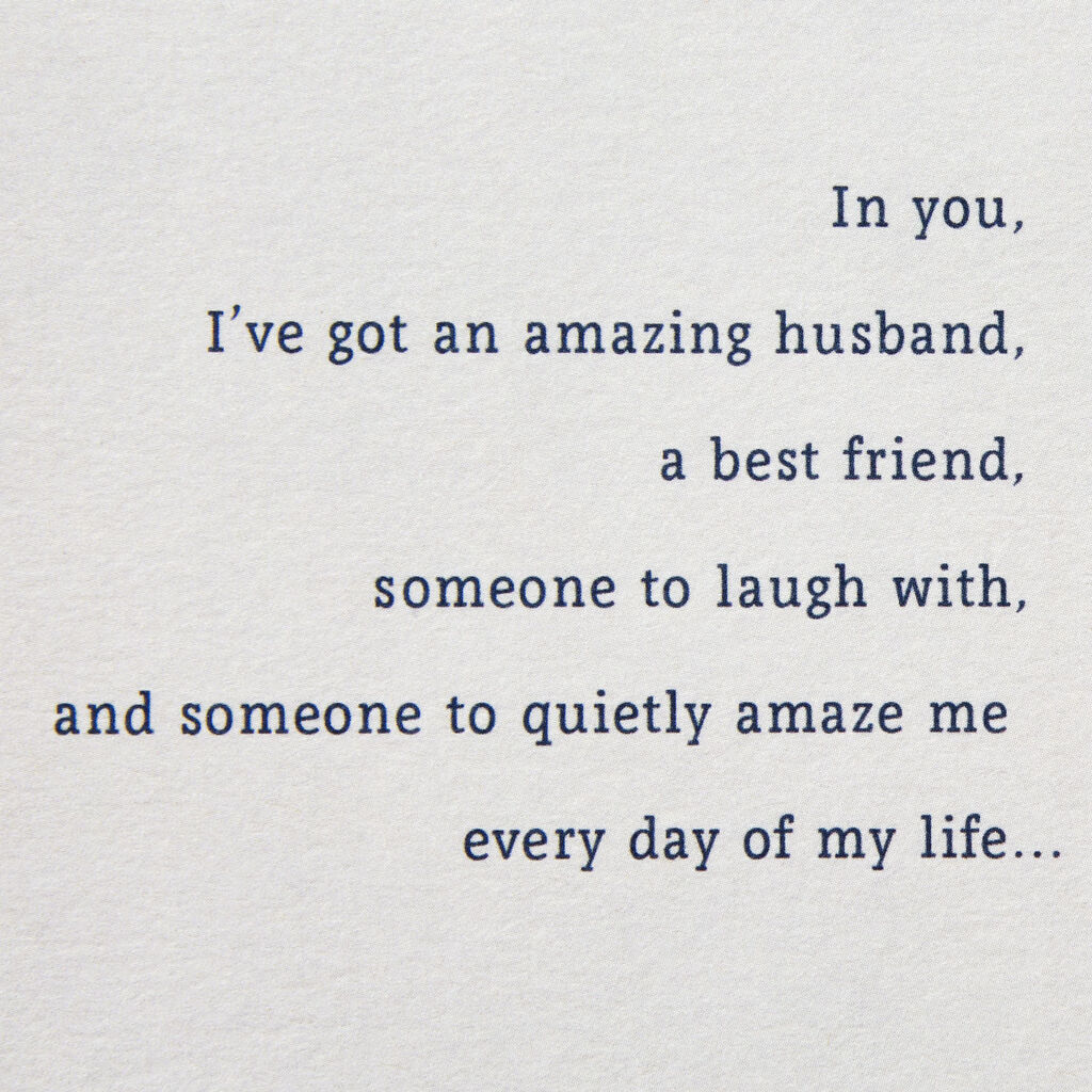 Because Of You Birthday Card For Husband Greeting Cards Hallmark