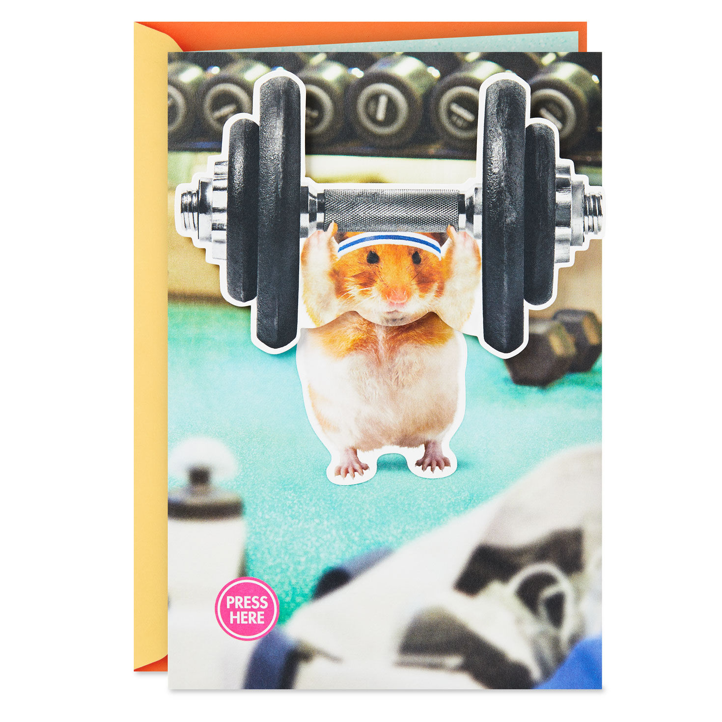 Pump Up the Fun Funny Musical Birthday Card With Motion