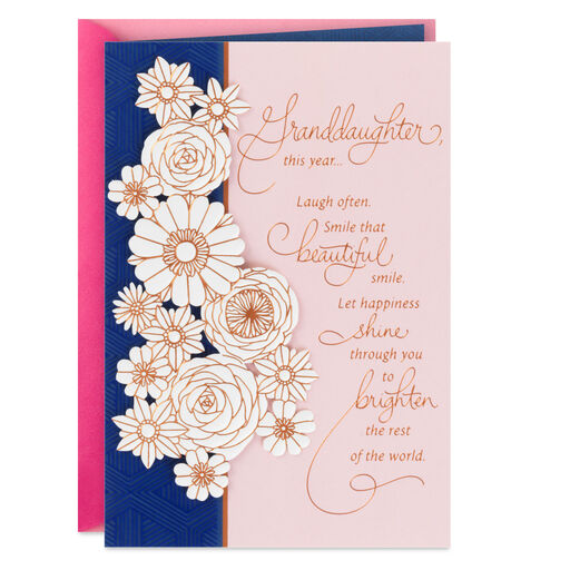 Dream Big Birthday Card for Granddaughter, 