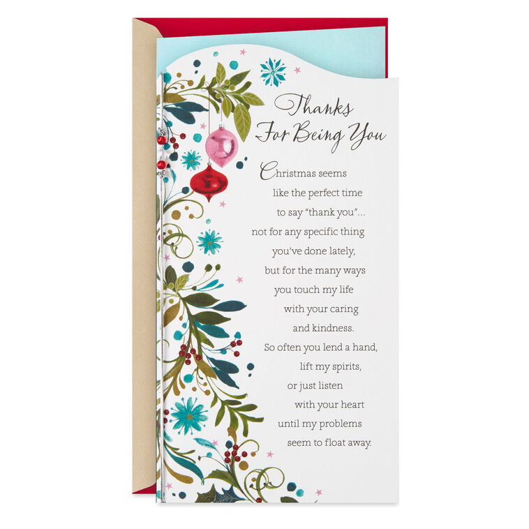 Thanks for Being You Christmas Card