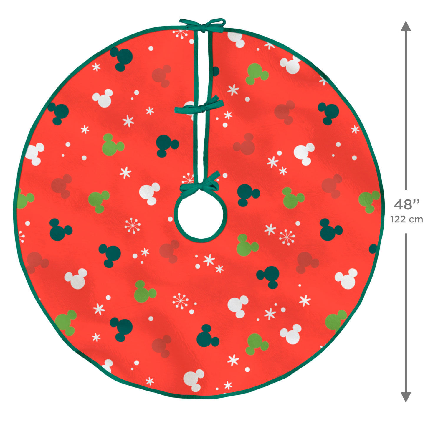 Mickey Mouse Christmas Fabric Tree Skirt measurement image number 2