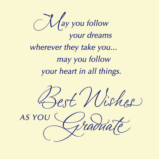 Follow Your Dreams Money Holder Graduation Card for Grandson, 